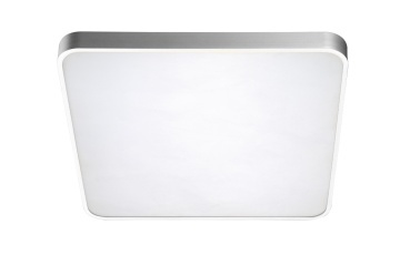 Plafonieră Quadro 50 Led Cct + Remote Control - Crom