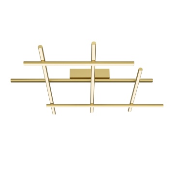 Plafonieră Radiance L 85 x l 60 cm 3000K - Auriu