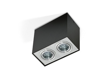 Spot aplicat Eloy 2 Bk/Alu - Negru