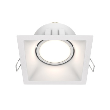 Spot incastrat Dot - L 9 x l 9 cm, Alb, GU10