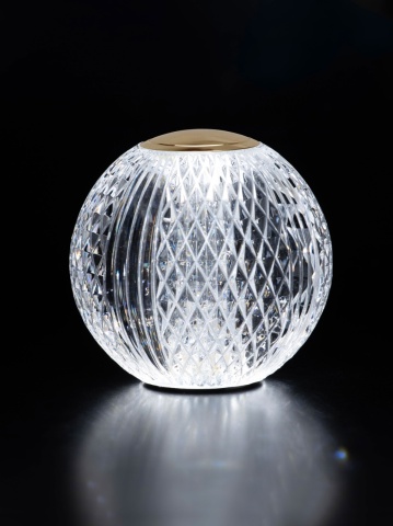 Veioza Brillante Auriu Ø9 x H 9 cm