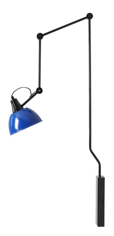 Aplică Aida 17 cm 1xE27 - Albastru cobalt