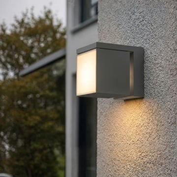 Aplică Cubic Ip54 18W 4000K Dgr - Gri