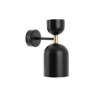Aplică de perete SUPURU W black adjustable with brass tube, negru / auriu