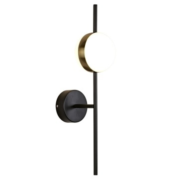 Aplica perete Cuba 8W 3000K - Auriu/Negru
