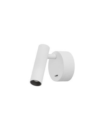Aplica perete pentru pat Clip Alb 8 x 3,4 x 11 cm