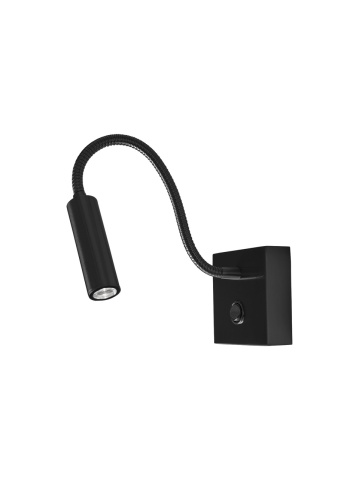 Aplica perete pentru pat Madison Negru 32 x 8 x 8 cm