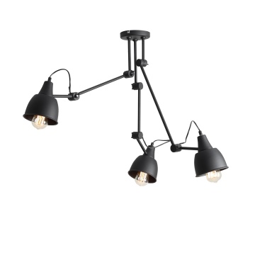 Corp de iluminat suspendat Aida 80 cm 3xE27 - Negru