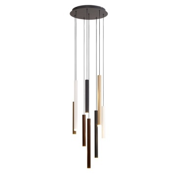 Corp de iluminat suspendat Cala 48W 3000K - Alb+Negru+Auriu+Corten