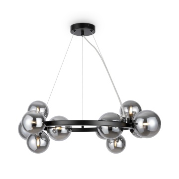Corp de iluminat suspendat Dallas Ø 67 cm G9 - Negru