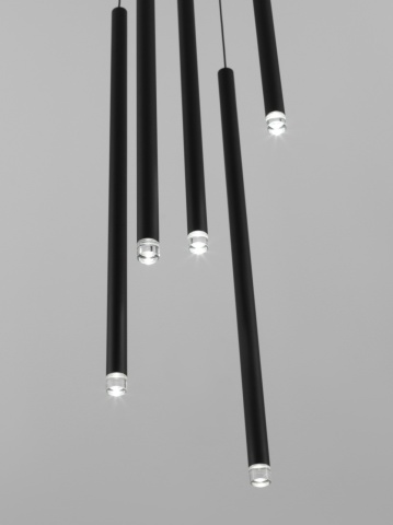 Corp de iluminat suspendat Dandia Negru Ø35,5 x H 150 cm