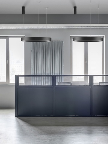 Corp de iluminat suspendat Morbido Negru Ø80 x H 200 cm