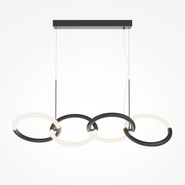 Corp de iluminat suspendat Node L 100 x l 27 cm 3000K - Negru