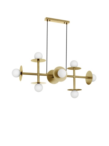 Corp de iluminat suspendat Pielo Opal / Auriu 109 x 41 x 135 cm