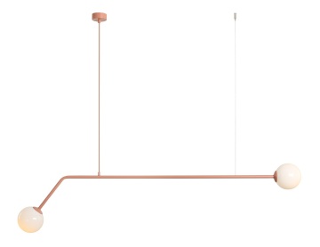 Corp de iluminat suspendat Pure 150 cm 2xE14 - Coral