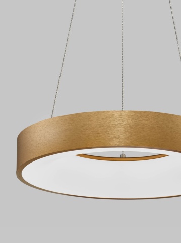 Corp de iluminat suspendat Rando Thin Auriu periat Ø38 x H 120 cm