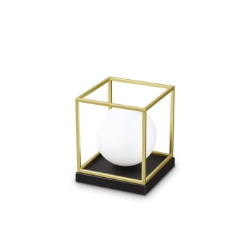 Lampă de masă Lingotto Auriu, Negru - 22 cm