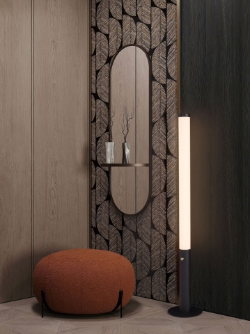 Lampadar Glaze Negru Ø99,5 x H 141 cm