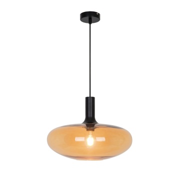 Pendul Convex - Negru / Transparent