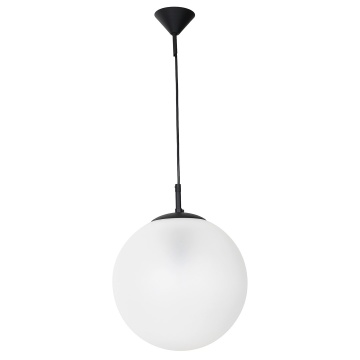 Pendul Globe Negru (glob alb laptos) 30 cm 1xE27