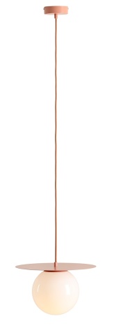 Pendul Loop 34 cm 1xE27 - Coral