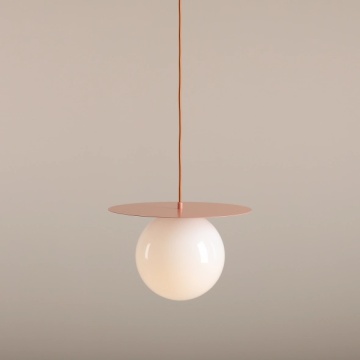 Pendul Loop Coral L 40 cm 1xE27