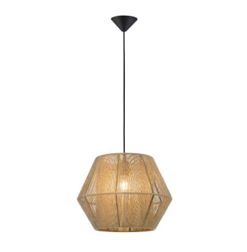 Pendul natural Zaira - Negru / Lemn deschis