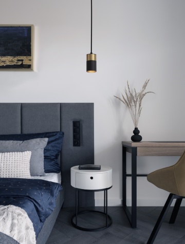 Pendul Pongo Negru / Auriu Ø5,6 x H 160 cm
