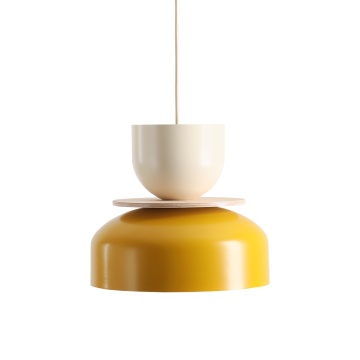 Pendul Uto 30 cm 1xE27 - Crem + Muștar