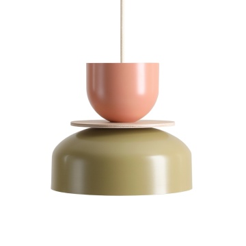 Pendul Uto 30 cm 1xE27 - Fistic + Coral