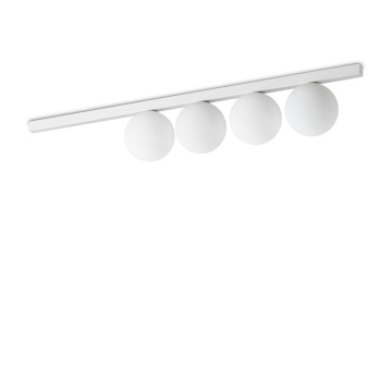Plafoniera Binomio Alb - 86 cm