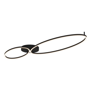 Plafonieră Doppio Anello LED 3000K - Negru