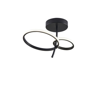 Plafonieră Double - Negru