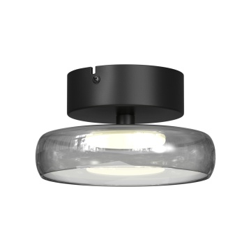 Plafonieră Float Ø 20 cm 3000K - Negru