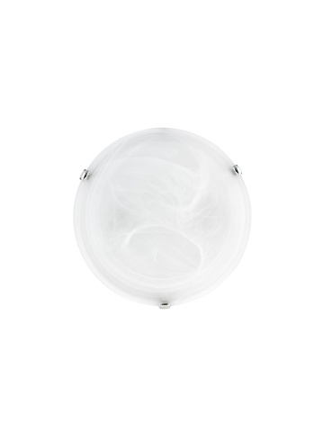 Plafoniera Giorno Crom / Alabaster Ø40 x H 9,5 cm