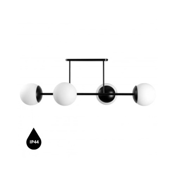 Plafonieră KOP D black / IP44, negru