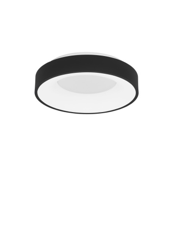 Plafoniera Rando Thin Negru Ø38 x H 9 cm