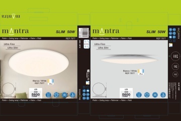 Plafoniera Slim 50W 4000K - Alb