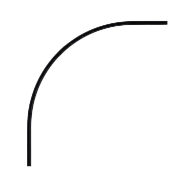 Șină magnetică curbată R30 - Negru