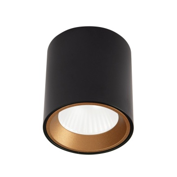 Spot aparent Tub + Decorative ring RC0155/C0156 negru