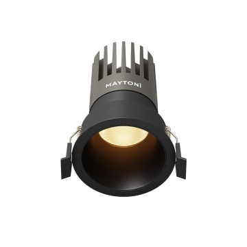 Spot incastrat Dip - Ø 7.6 cm, 2700K, Negru