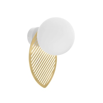 Aplică de perete FYLLO B golden with brass leaf, auriu