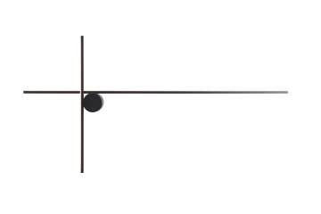 Aplică de perete W0369 Arne 90cm negru