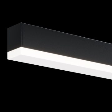 Aplica Fichte L 5.5 x l 60 cm 4000K - Negru