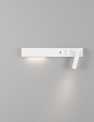 Aplica perete pentru pat Vida Alb 35 x 10 x 8 cm