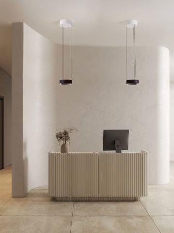 Corp de iluminat suspendat Afi Negru Ø20 x H 280 cm