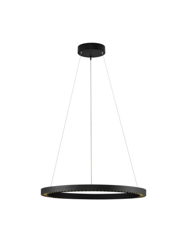 Corp de iluminat suspendat Deos Negru Ø65 x H 300 cm