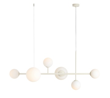 Corp de iluminat suspendat Dione 130 cm 4xE14 / E27 - Crem