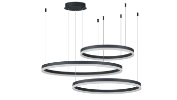 Corp de iluminat suspendat Halo - Negru