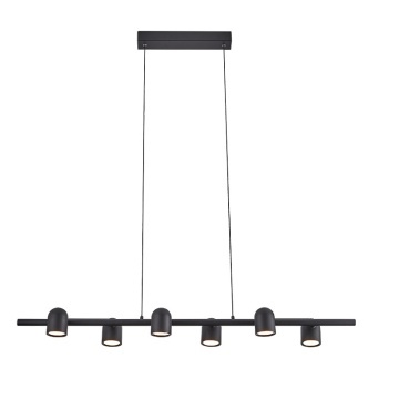 Corp de iluminat suspendat Ios L 100 cm, A 15 cm - Negru